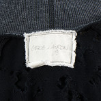 Greg Lauren // Cotton Destroyed Pullover Hoodie // Black (M)