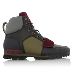 Scotto Strap Sneakers // Navy + Olive + Burgundy (US: 10)