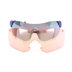 Unisex Pivlockare Sunglasses // Matte Blue