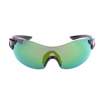 Women's Pivlock Sunglasses // Black + Green