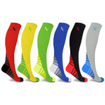 Bright Knee High-Compression Socks // 6-Pairs (Small / Medium)