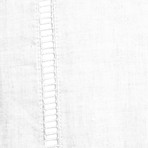 Linen Sheet Set Ladder Hem // White (Twin)