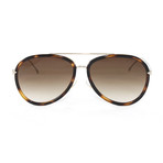 Fendi // Men's FF0155S Sunglasses // Dark Havana + Gold