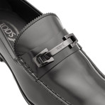 Leather Penny Loafer Shoes // Black (US: 12)