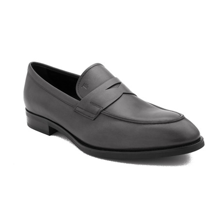 Leather Penny Loafer Shoes // Gray (US: 10.5)