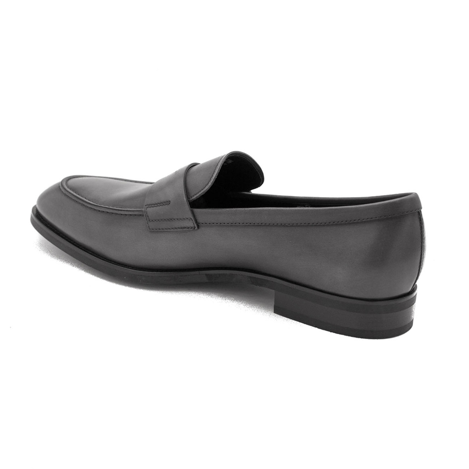 Leather Penny Loafer Shoes // Gray (US: 10.5) - Tod's - Touch of Modern