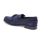 Suede Penny Loafer Shoes V1 // Navy Blue (US: 10.5)
