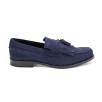 Suede Penny Loafer Shoes V1 // Navy Blue (US: 9)