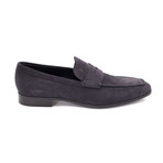 Suede Penny Loafer Shoes V2 // Navy Blue (US: 9)