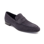 Suede Penny Loafer Shoes V2 // Navy Blue (US: 9)