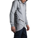 Zipper Hoodie // Gray (XL)