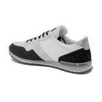 Leather Fabric Sneaker Shoes // Black + White (US: 11)