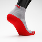 High Performance Quarter Sock // Gray (XS)