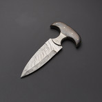 Damascus Push Dagger Knife // PD-S01