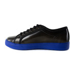 Atticus Sneakers // Black + Blue (UK: 6.5)