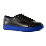 Atticus Sneakers // Black + Blue (UK: 7.5)