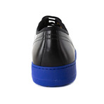 Atticus Sneakers // Black + Blue (UK: 5.5)
