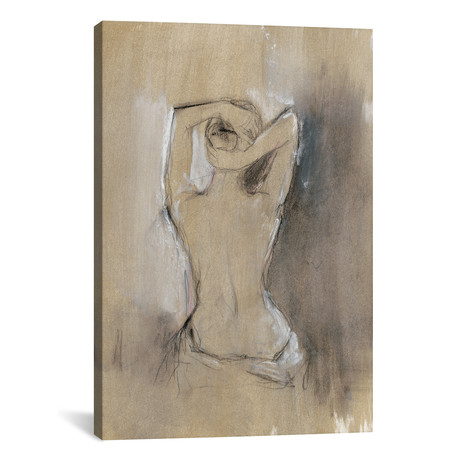Contemporary Draped Figure I // Ethan Harper (18"W x 26"H x 0.75"D)