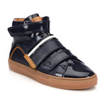 Herick Leather High-Top Sneakers // Blue (US: 8.5)