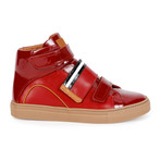 Herick Leather High-Top Sneakers // Red (US: 7.5)