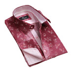 Reversible French Cuff Dress Shirt // Red Floral (3XL)