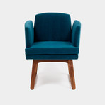 Allison Chair // Aged Velvet (Peacock)