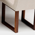 C2 W Chair // Linen Blend (Moss)