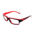 Men's Odyssey MV5 Optical Frames // Black + Red
