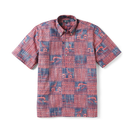 Ocean's Playground Short Sleeve Button-Up // Ink (XS)