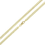 Solid 10K Yellow Gold Comfort Curb Cuban Necklace // 3.2mm (20" // 6.6g)