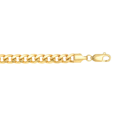 Solid 10K Yellow Gold Miami Cuban Necklace // 5.4mm
