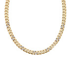 Solid 14K Yellow Gold Miami Cuban Necklace + Diamonds // 9.5mm