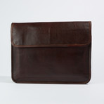 Leather Crossbody Messenger Bag // Medium Brown
