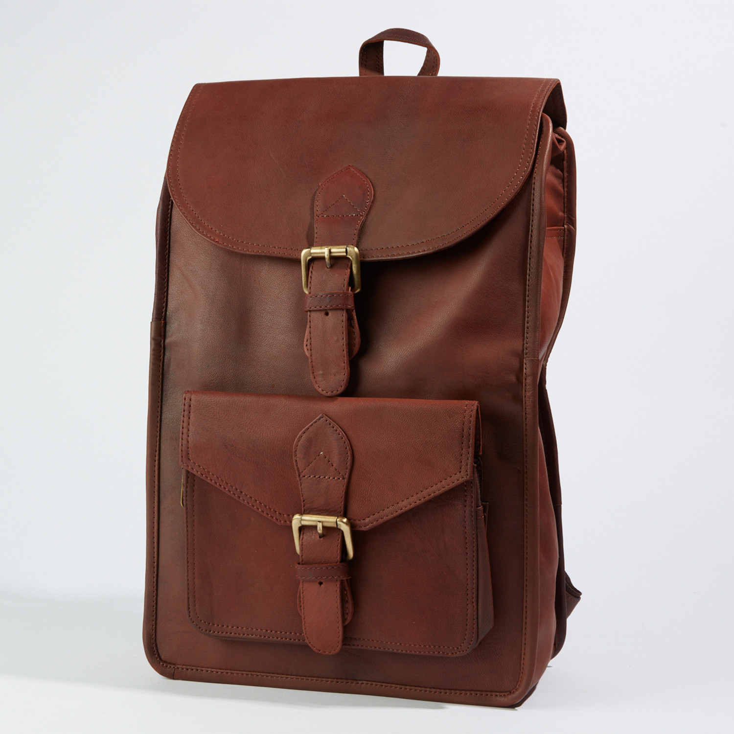 Rustic Leather Backpack // Brown - The Fair Share Company - Touch of Modern