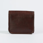 Leather Crossbody Sling Bag I // Chestnut Brown