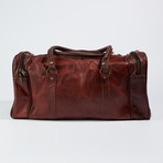 Leather Travel Duffel Bag // Dark Brown