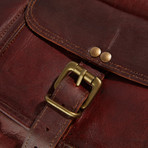 Leather Travel Duffel Bag // Dark Brown