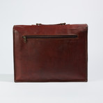 Satchel Leather Messenger Bag // Dark Brown