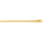 Solid 10K Yellow Gold Mariner Link Necklace // 2.3mm