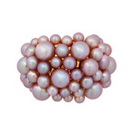 Mimi Milano 18k Rose Gold Violet Cultured Pearl Ring // Ring Size: 6