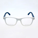 Unisex 1314-LWA Optical Frames // Crystal White + Blue