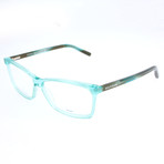 Women's 1123-0L4 Optical Frames // Azure + Striped Green