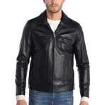 Ashbury Leather Jacket // Black (3XL)