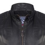 Bartlett Leather Jacket // Black (XL)