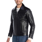 Ashbury Leather Jacket // Black (XS)