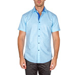 Kaiden Short Sleeve Button-Up Shirt // Turquoise (2XL)