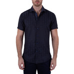 Kellen Short Sleeve Button-Up Shirt // Navy (XS)