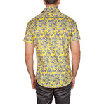 Dale Short Sleeve Button-Up Shirt // Yellow (L)
