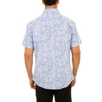 Damarion Short-Sleeve Button-Up Shirt // Blue (2XL)