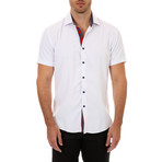 Luke Short-Sleeve Button-Up Shirt // White (2XL)